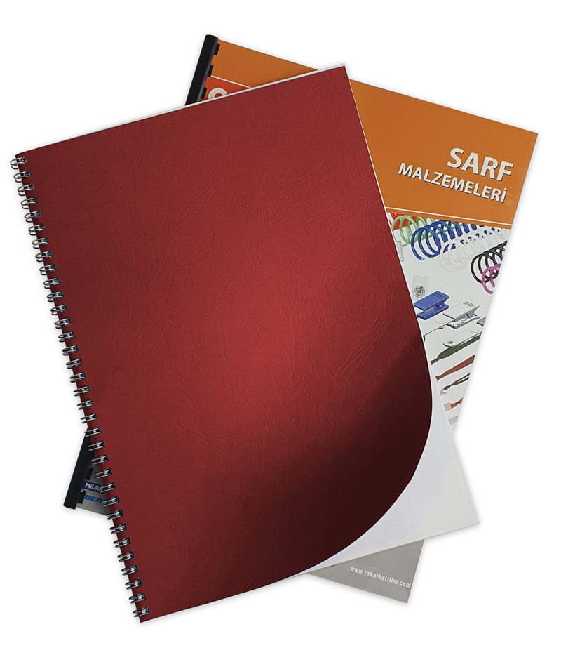 SARFF A4 KARTON KAPAK DESENLİ KIRMIZI - 100ADET