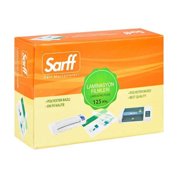 SARFF 125MIC LAMİNASYON FİLMLERİ - KNC(78X102MM) - 100ADET