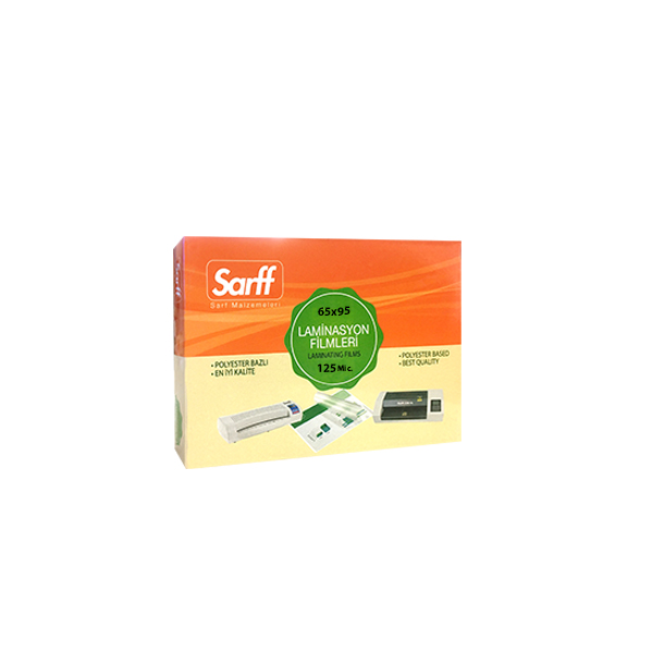 SARFF 125MIC LAMİNASYON FİLMLERİ - KK(65X95MM) - 100ADET
