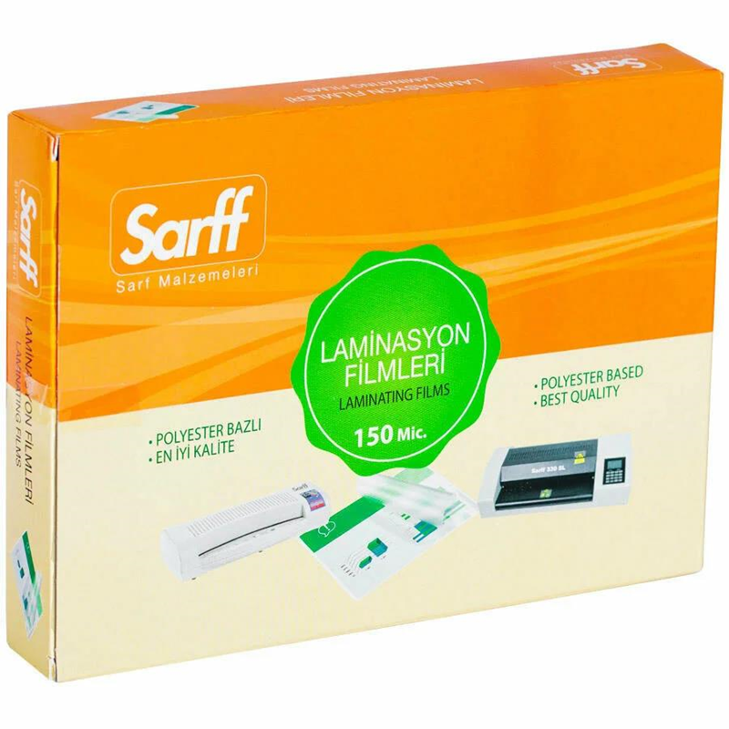 SARFF 150MIC LAMİNASYON FİLMLERİ - A5(216X155MM) - 100ADET